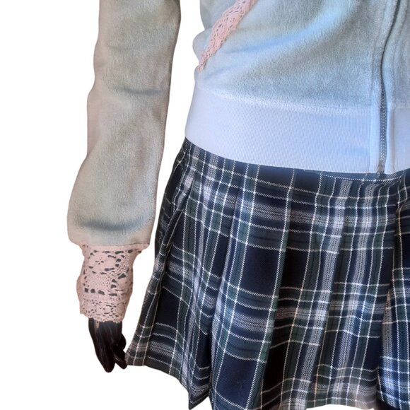 Vintage Y2K Lip Service Plaid Pleated Mini Skirt | Made in USA | Size Medium - Picture 6 of 16